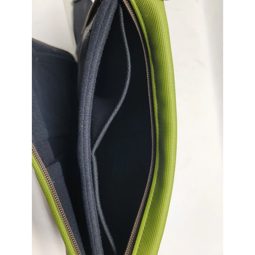 Waterfield Designs SF Bags Ipad Tablet Green Crossbody Bag Leather Trim